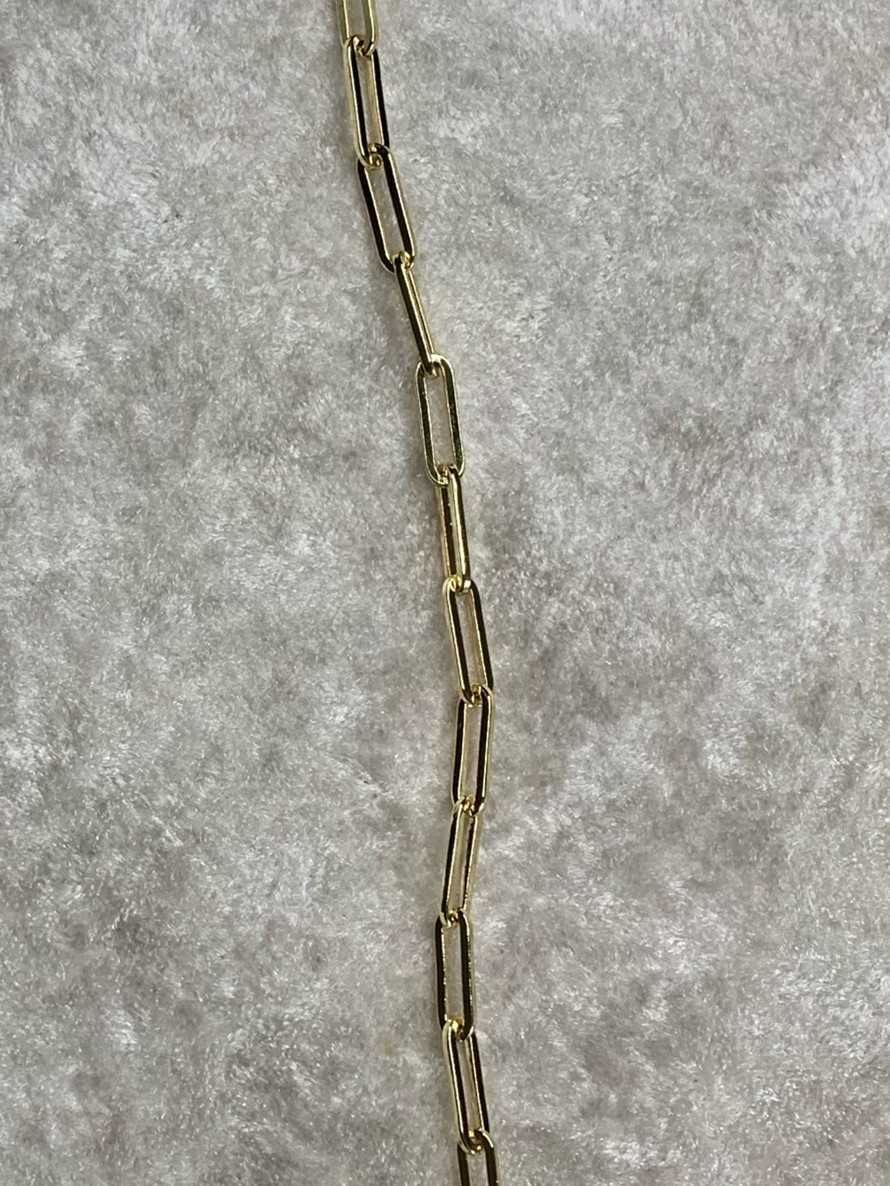 NWOT! 18K gold Layered/Gold Bonded 3.8mm Paperclip Chain 22 inch Necklace - Picture 4 of 15